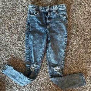 Topshop acid wash jamie jeans
